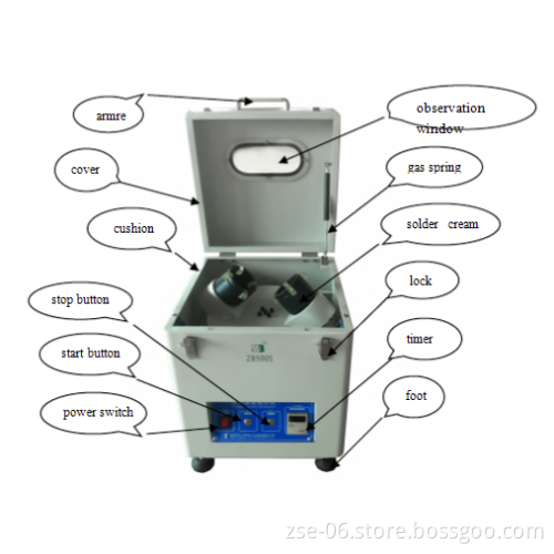 vacuum solder paste mixer machine